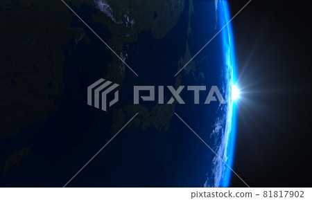 Earth CG Japan Rising Sun 3D Hikari Center Earth CG Japan Rising Sun 3D Hikari Center 81817902