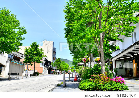 朝長野中央大道/善光寺方向眺望（長野縣長野市）[2020.5]-照片素材