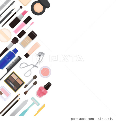 Makeup / cosmetics background diagonal Makeup / cosmetics background diagonal 81820719