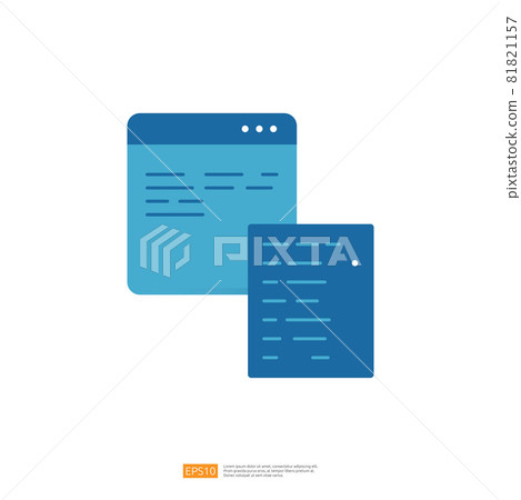 page browser icon computer in flat style vector illustration page browser icon computer in flat style vector illustration 81821157