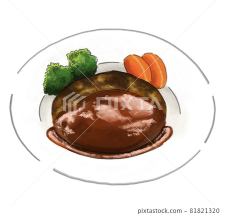 Hand-painted hamburger 81821320