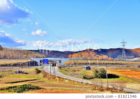 Around Saku Usuda IC on the Chubu Odan Expressway (Saku City, Nagano Prefecture) [November 2019] 81821346