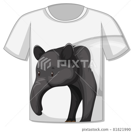 T-shirt with anteater pattern 81821990