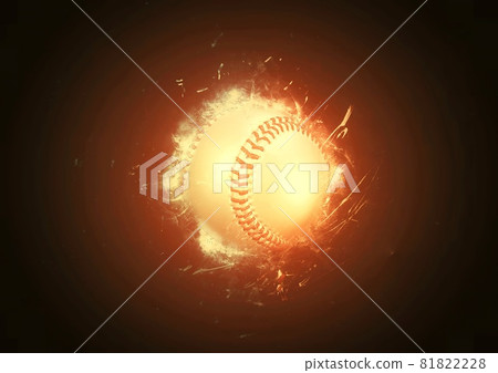 Artistic baseball ball illustration 81822228