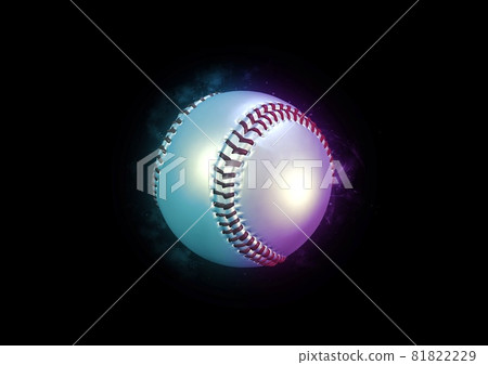 Artistic baseball ball illustration 81822229