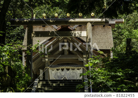 Amanohashidate Manai Shrine Haiden, Miyazu City, Kyoto Prefecture 81822455