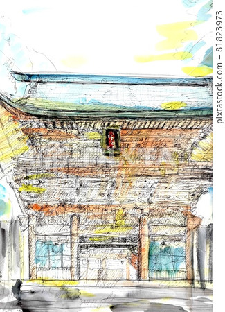 仙台市東照宮水彩畫 81823973