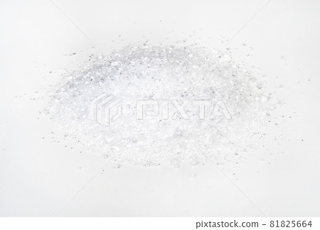 pile of crystalline citric acid closeup on white background pile of crystalline citric acid closeup on white background 81825664