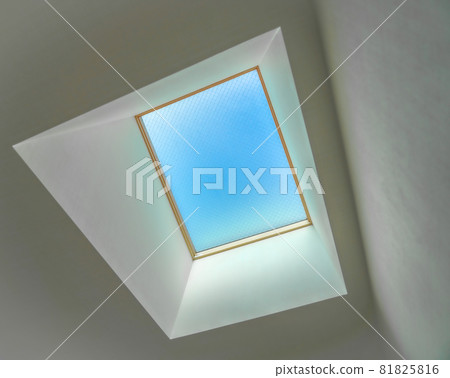 Skylight of the house blue sky 81825816