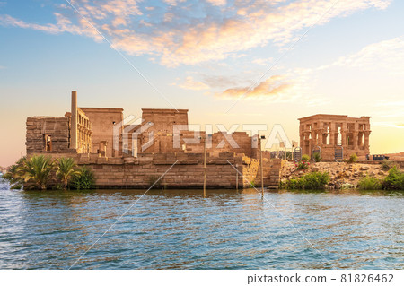 The Kiosk of Trajan, the Temple of Isis, Philae, Agilkia I…