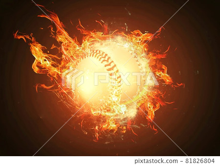 Burning Baseball Ball, Stock Video - Envato Elements