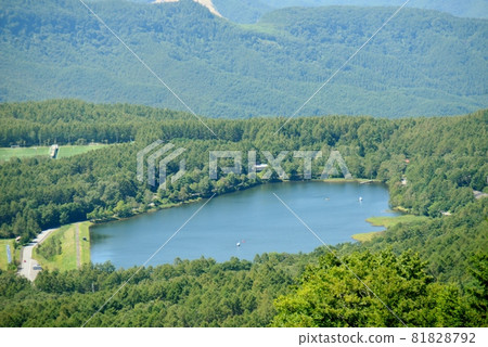 A bird's-eye view of Lake Megami from the sky terrace A bird's-eye view of Lake Megami from the sky terrace 81828792