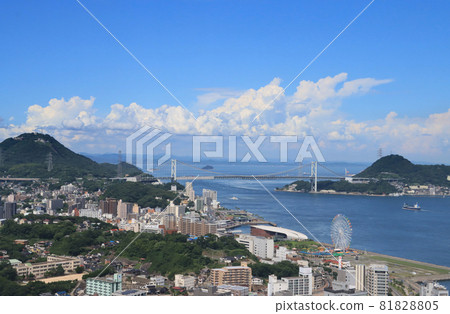 Shimonoseki and Kanmon Bridge Shimonoseki and Kanmon Bridge 81828805
