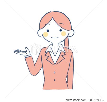 A woman giving a tour 81829432