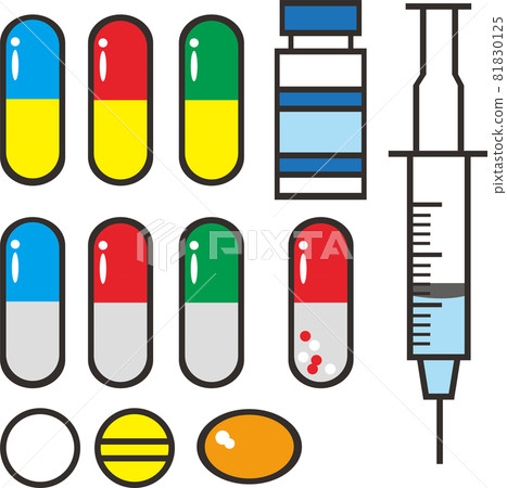 藥物和補充劑的插圖 81830125