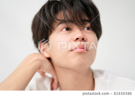 Wake up young man morning up 81830386