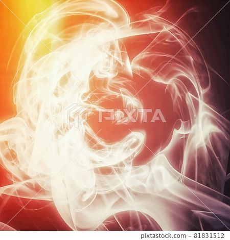 Illustration of swirling smoke 81831512