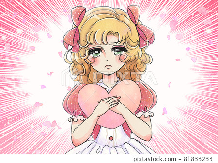 女孩動漫風格，有心的快樂女孩，傲嬌小姐 81833233