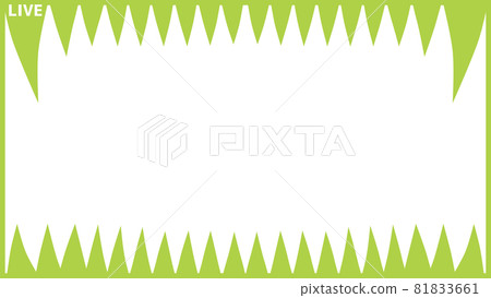 Thumbnail frame [with fang outer frame] (4) - Stock Illustration ...