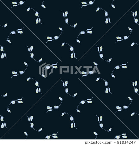 Seamless pattern Magnolias on dark background. Beautiful texture with spring white flowers. Seamless pattern Magnolias on dark background. Beautiful texture with spring white flowers. 81834247