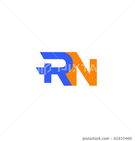 RN letters logo, vector design RN letters logo, vector design 81835460