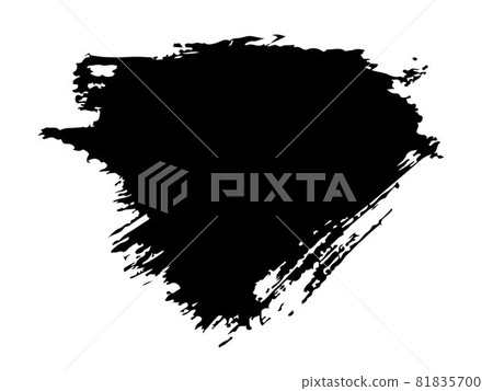 Quote Vector Abstract Grunge Brush Hand Drawn Texture in Black Color Sketch Simple Pattern isolated on White Background Grange Doodle Shape 81835700