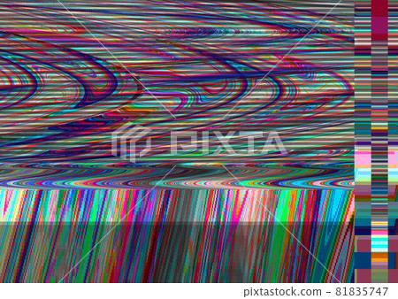 Glitch psychedelic background Old TV screen error Digital pixel noise abstract design Photo glitch Television signal fail Technical problem grunge wallpaper Colorful noise 81835747
