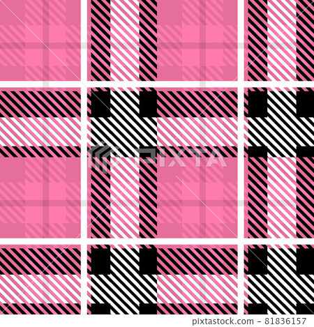 Vector Pink Plaid Check Seamless Pattern in Geometric Abstract Style Can be used for Girly Fashion Fabric Design, School Teen Textile Classic Dress, Picnic Blanket, Retro Print Shirt and Wrapping Vector Pink Plaid Check Seamless Pattern in Geometric Abstract Style Can be used for Girly Fashion Fabric Design, School Teen Textile Classic Dress, Picnic Blanket, Retro Print Shirt and Wrapping 81836157