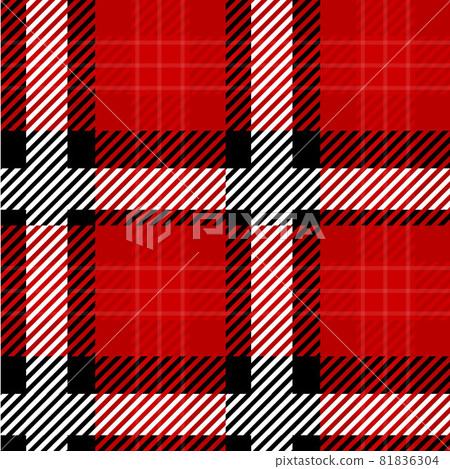 Abstract Geometric Tartan Check Seamless Pattern Buffalo Check