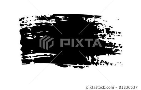 Quote Vector Abstract Grunge Brush Hand Drawn Texture in Black Color Sketch Simple Pattern isolated on White Background Grange Doodle Shape 81836537