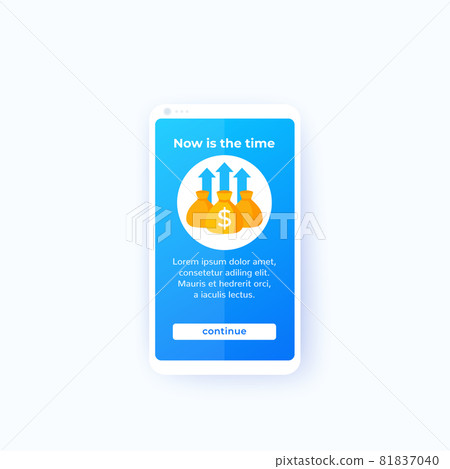 financial business app, mobile ui, vector design financial business app, mobile ui, vector design 81837040