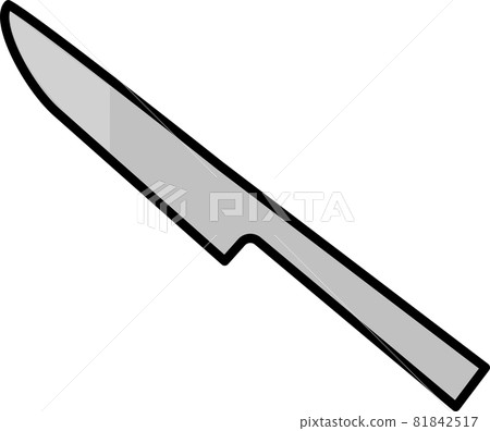 刀圖剪影簡單可愛的圖標 刀圖剪影簡單可愛的圖標 81842517