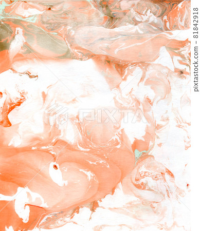 Red and white smoke-like marbling texture Red and white smoke-like marbling texture 81842918