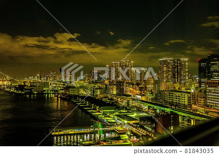 東京灣城市夜景 81843035