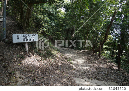 Kakegawa City, Shizuoka Prefecture Takatenjin Castle Ruins Road between Honmaru and Sannomaru 81843520