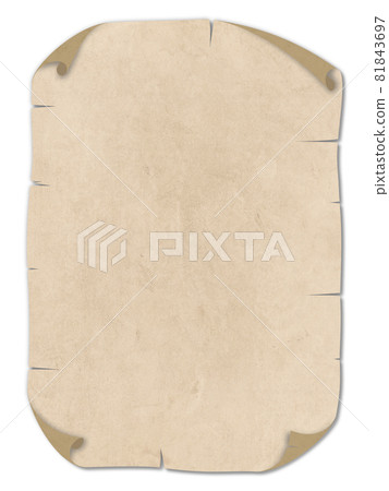 捲邊廢紙插圖素材 81843697