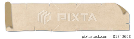 捲邊廢紙插圖素材 81843698