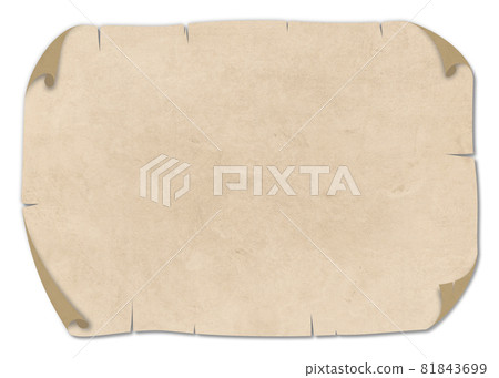 捲邊廢紙插圖素材 81843699