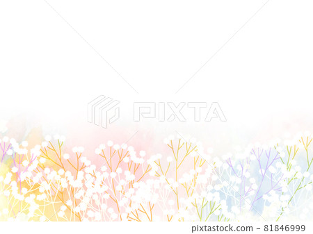 Watercolor style iridescent haze grass background lower half Watercolor style iridescent haze grass background lower half 81846999