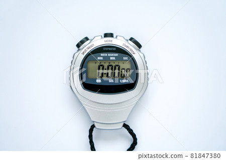 Stopwatch white background Stopwatch white background 81847380