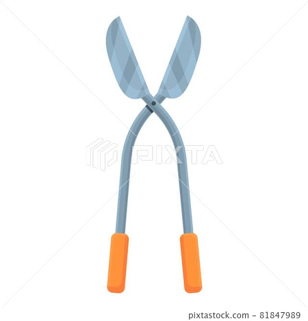 Yard scissor icon cartoon vector. Tree garden 81847989