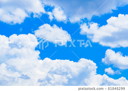 Summer sky blue sky clouds 81848299