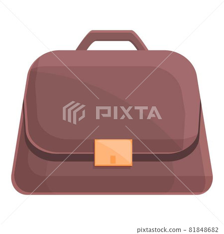 Leather briefcase icon cartoon vector. Bag case - Stock Illustration  [81848682] - PIXTA