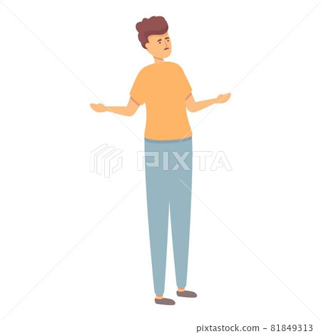 Discrimination problem icon cartoon vector. Social bullying 81849313