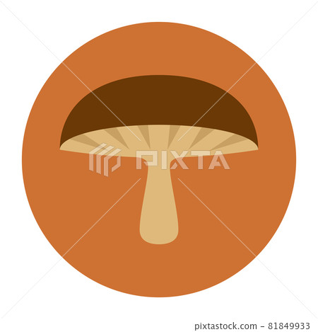 Shiitake icon - Stock Illustration [81849933] - PIXTA