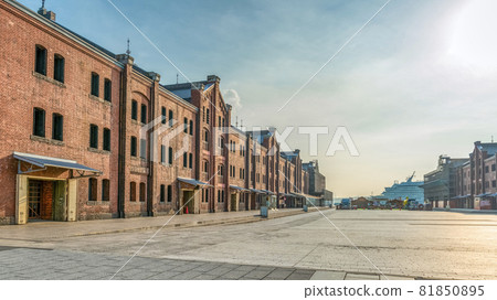 橫濱港未來城市景觀紅磚倉庫 81850895