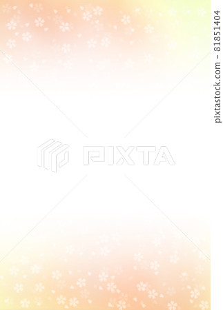 Gradation in which cherry blossoms are scattered Japanese paper / yellow-orange Background material Gradation that darkens from the center to the top and bottom Vertical Other colors available 81851404