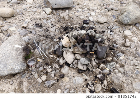 The wreckage of a direct fire 81851742