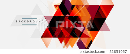 Mosaic triangles geometric background. Techno or business concept, pattern for wallpaper, banner, background, landing page Mosaic triangles geometric background. Techno or business concept, pattern for wallpaper, banner, background, landing page 81851967
