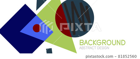 Abstract background. Blocks, lines, triangles, circles composition. Techno or business concept for wallpaper, banner, background, landing page Abstract background. Blocks, lines, triangles, circles composition. Techno or business concept for wallpaper, banner, background, landing page 81852560